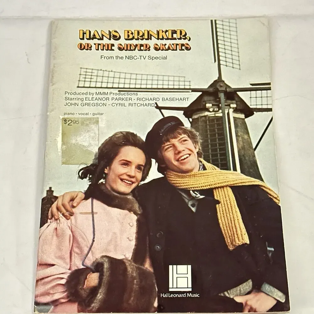 Hans Brinker Silver Skates Songbook Sheet Music Hal Leonard 1968 Movie Rare